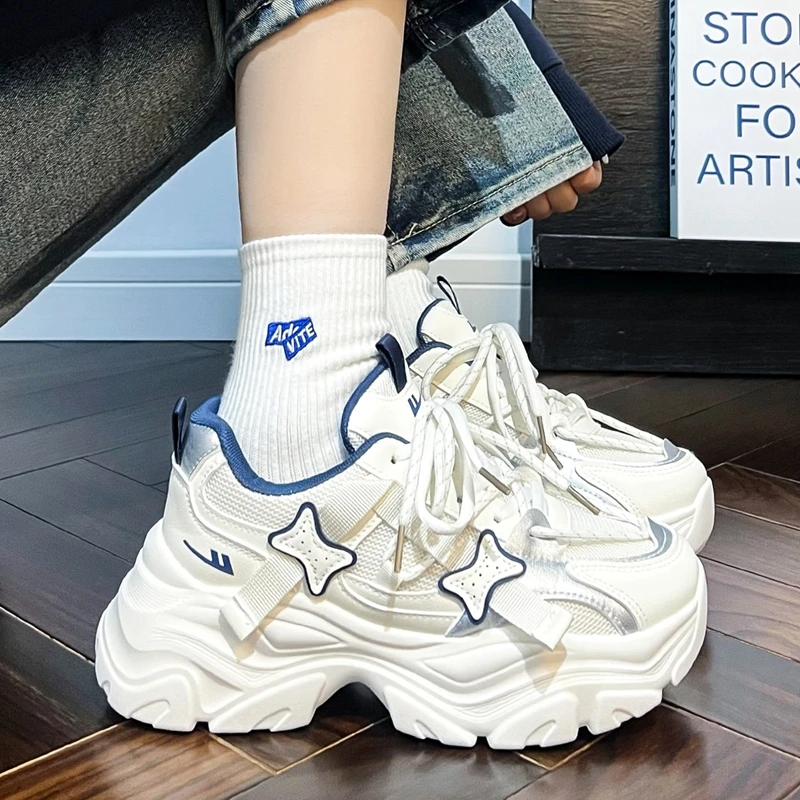 回力超火白色老爹鞋子女2024新款爆款秋冬增高休闲女鞋百搭chic潮