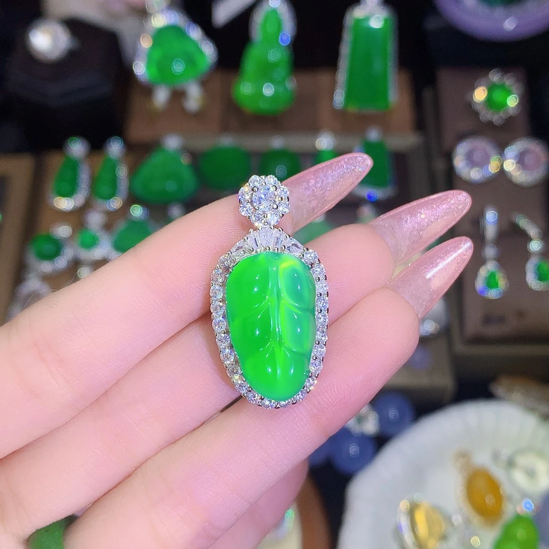 银S925镶嵌颈饰玛瑙/玉髓