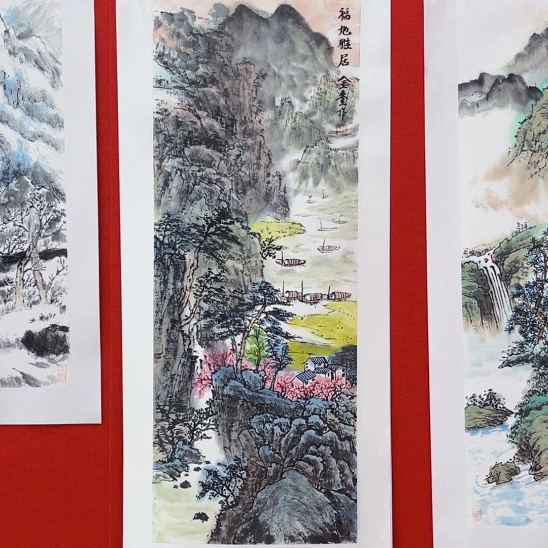 国画刘金銮老师绘画100.35绘画有托底