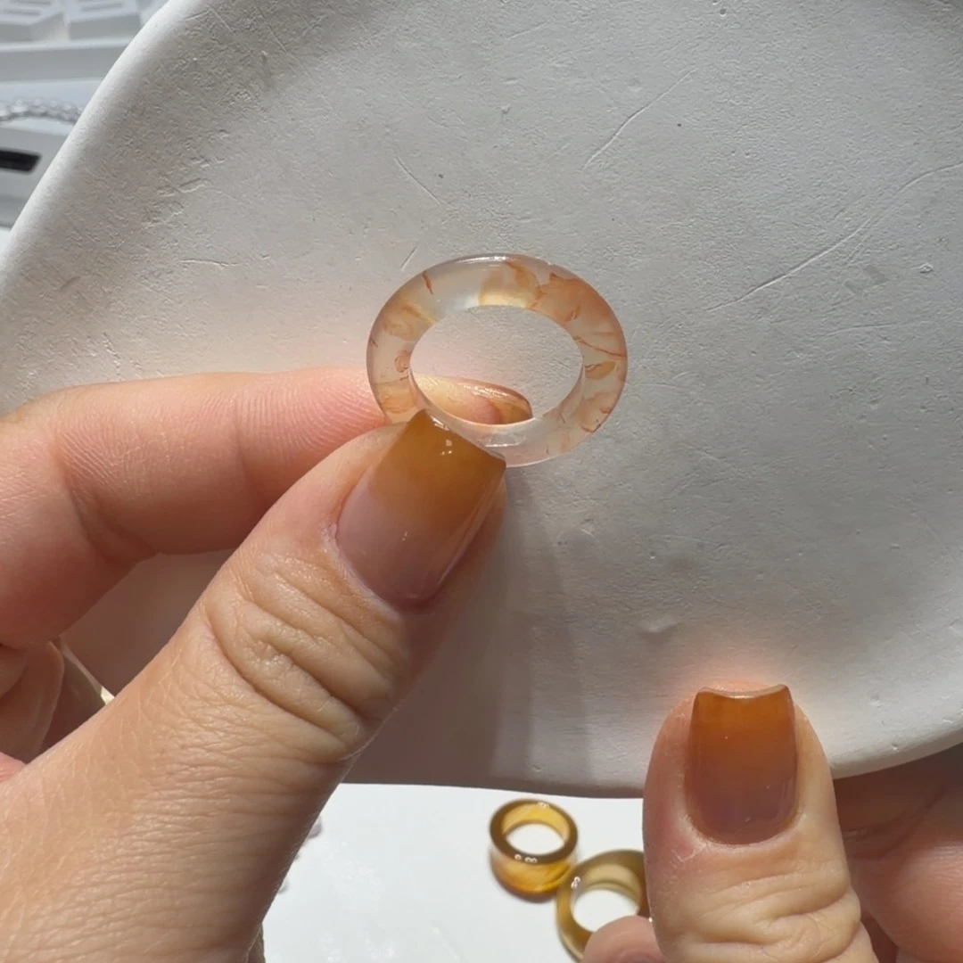 玛瑙/玉髓未镶嵌戒指港9/不退换