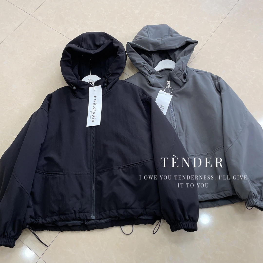 Y163 连帽冲锋衣棉服