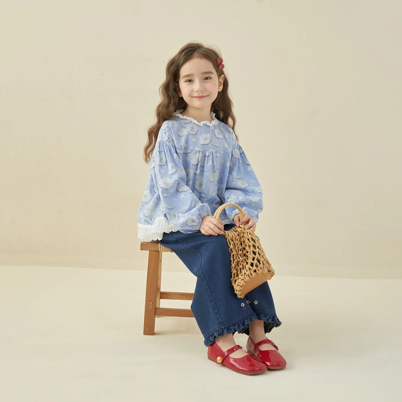 【杨梅家】女童衬衫LF5001