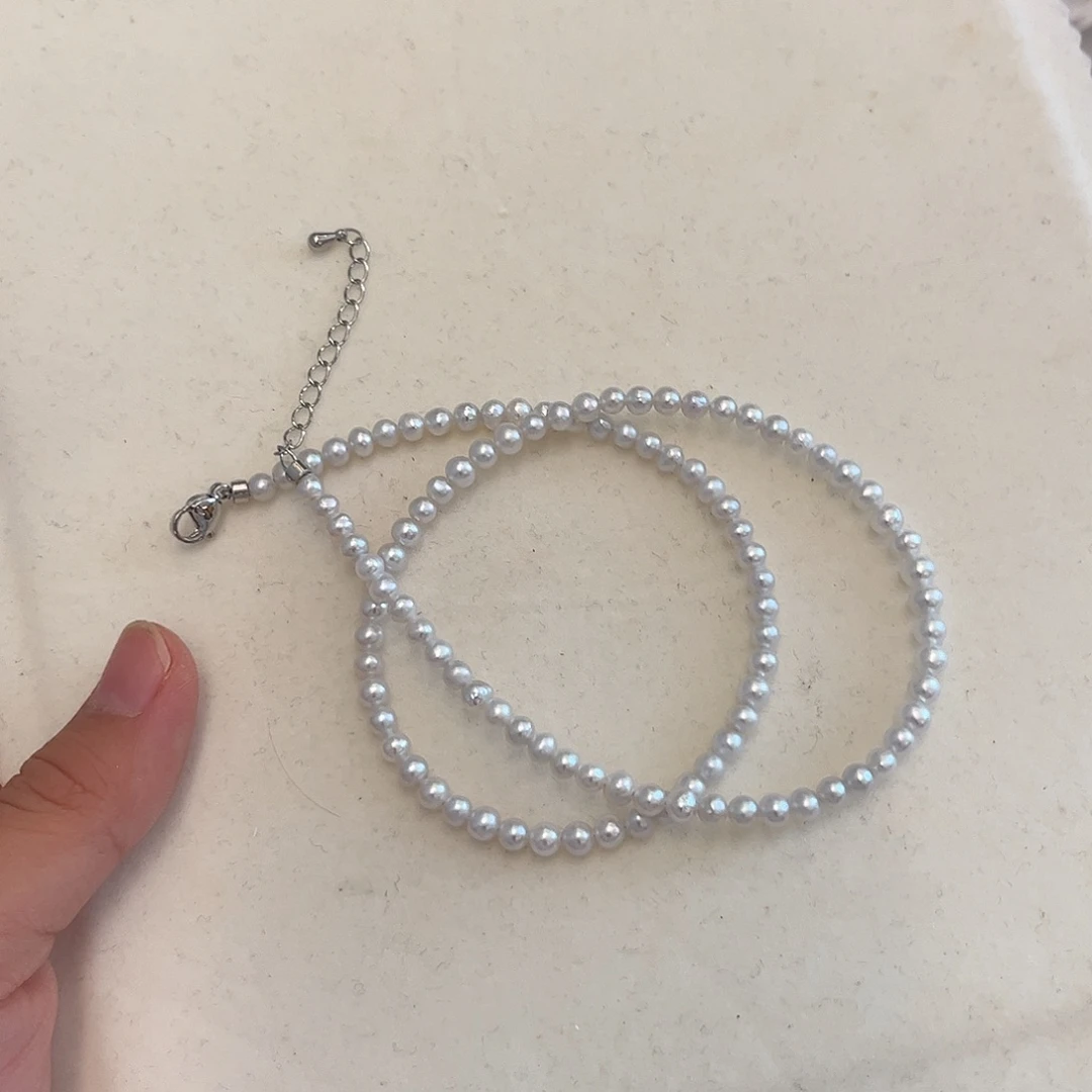 合金淡水珍珠耳饰