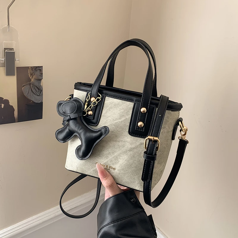 小众高级感小包包女新款潮百搭单肩斜挎包时尚超火手提水桶包5819