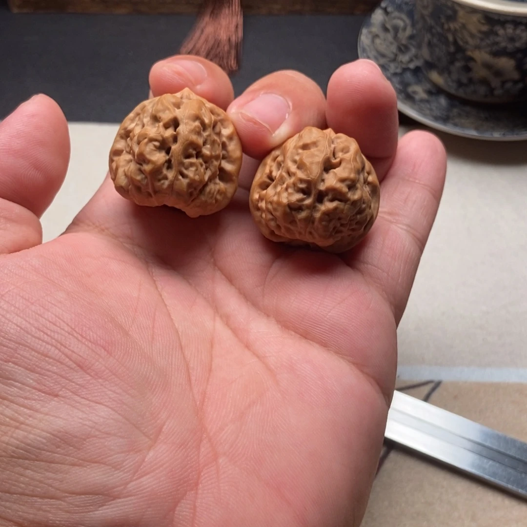 南***༓吊坠文玩核桃32蛙蛙