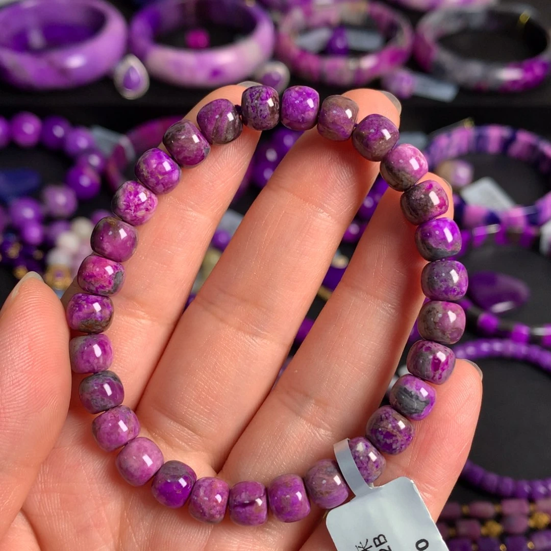 未镶嵌苏纪石（舒俱来）樱花粉手链