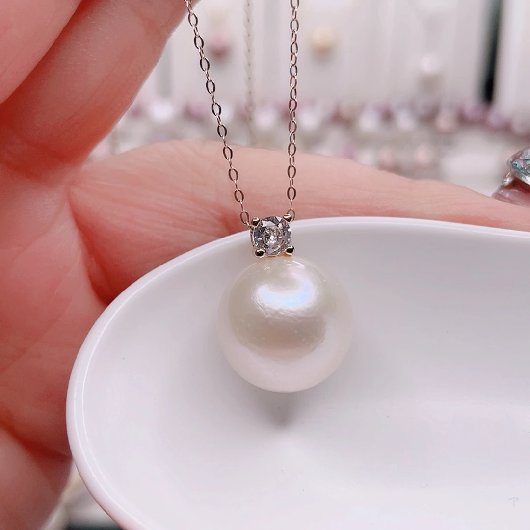 淡水珍珠吊坠(赠链)合金