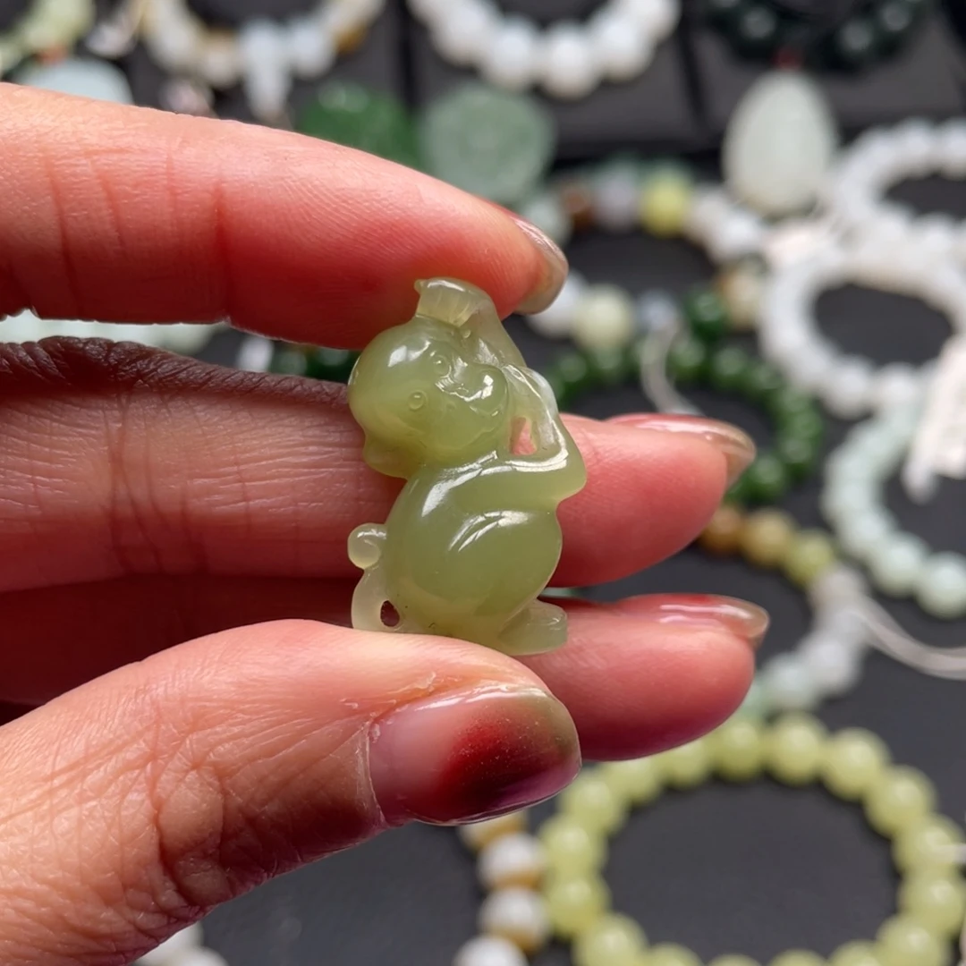 和田玉未镶嵌手链