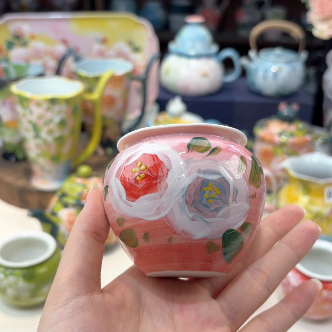 景德镇手绘高温釉下彩陶瓷茶具