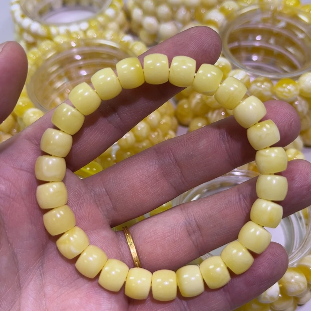琥珀未镶嵌手链蜜蜡