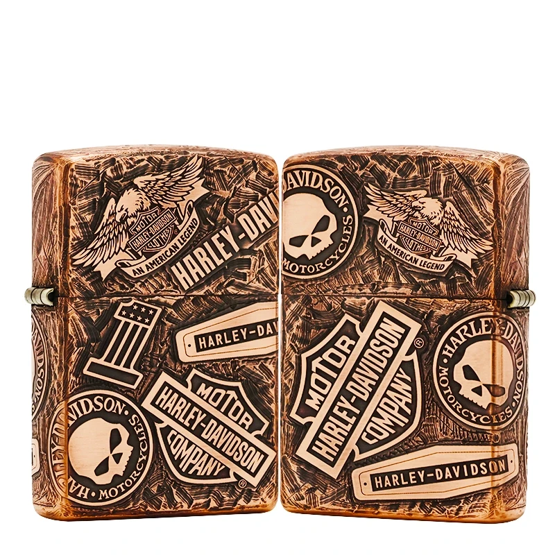 ZIPPO/之宝-紫铜哈雷十一章 正品打火机DY9920FD【阿明】