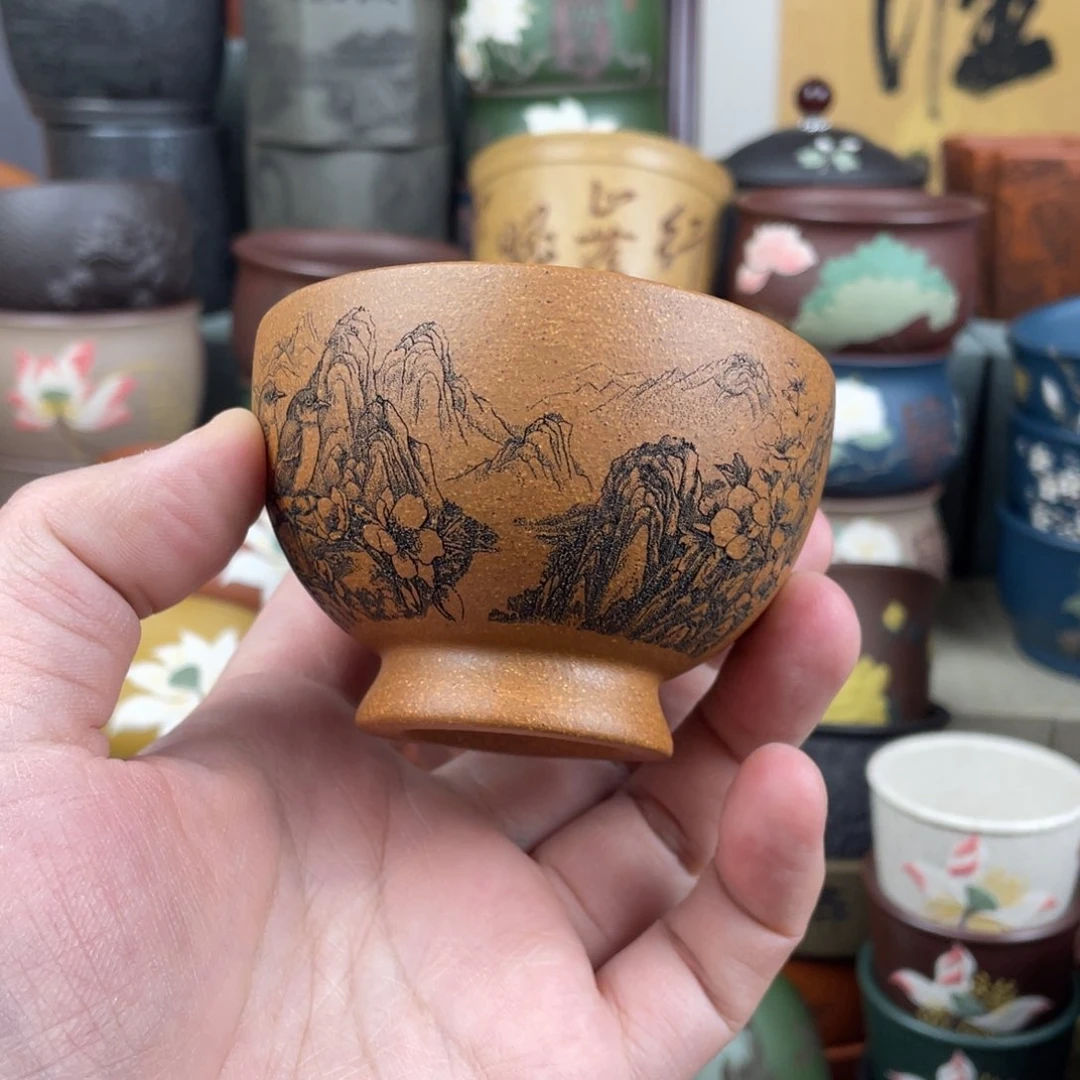 紫砂茶杯紫砂茶杯