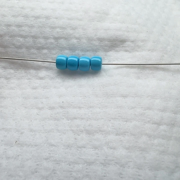 尺寸：5:4➕蓝直切桶珠（4颗）