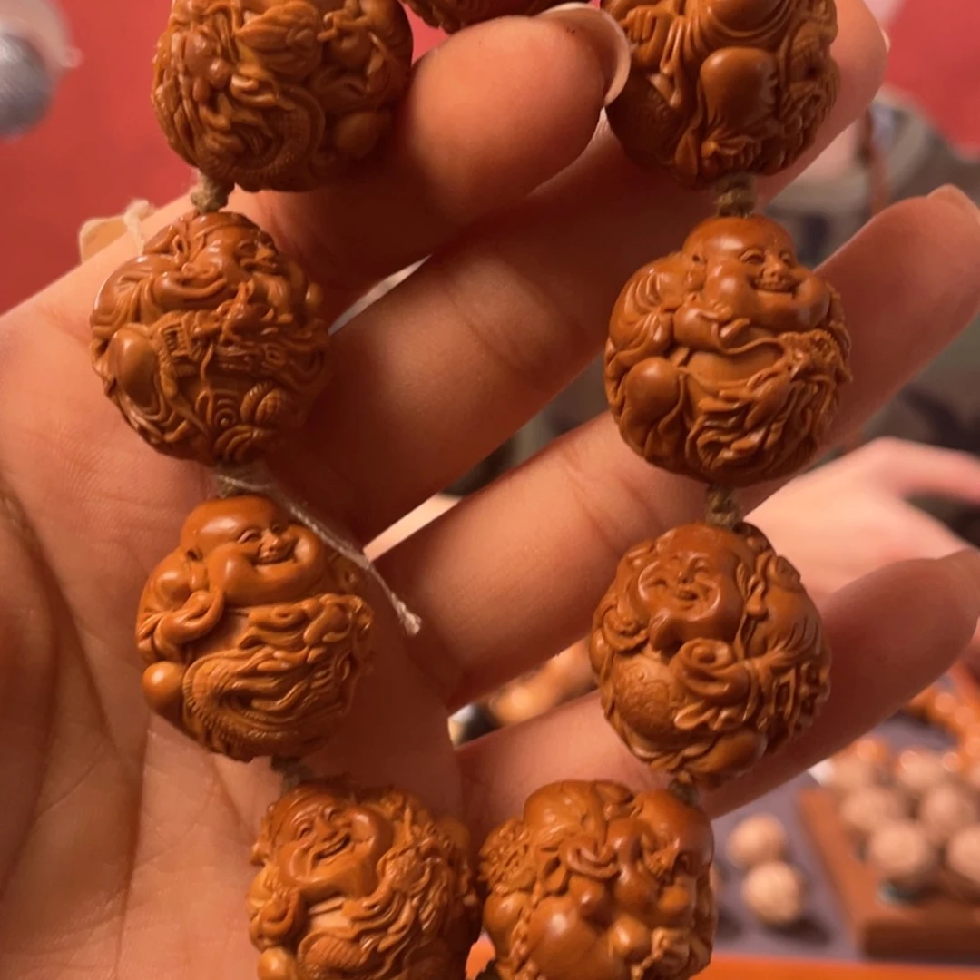 橄榄核手串老*2.5九龙财迷