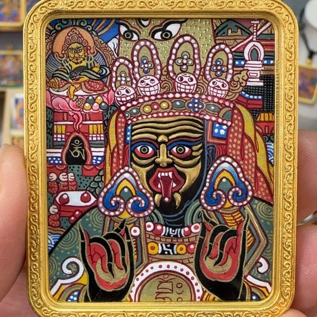 陈***。吊坠青海热贡纯手绘【扎基拉姆】