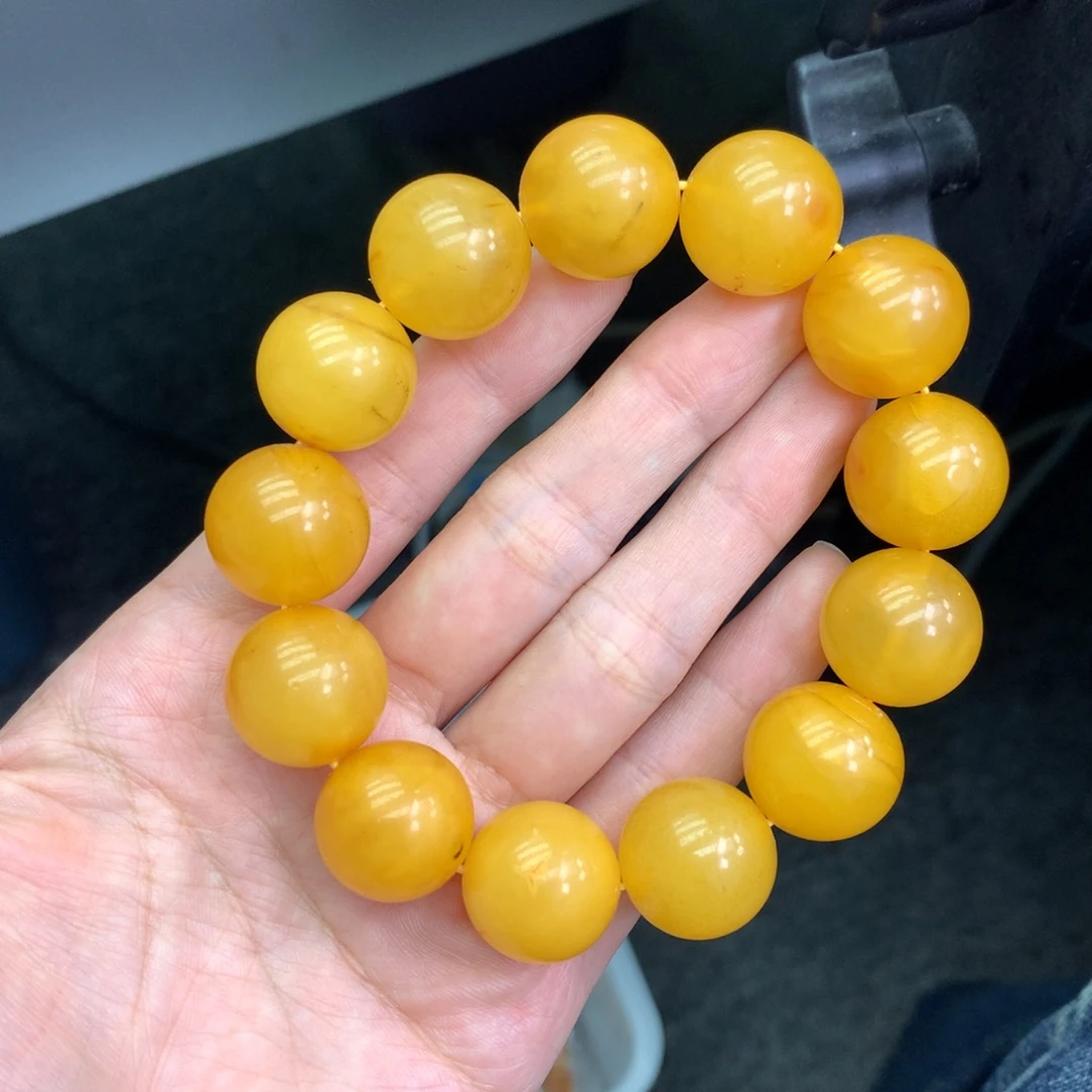 琥珀未镶嵌珠宝奇石18mm➕