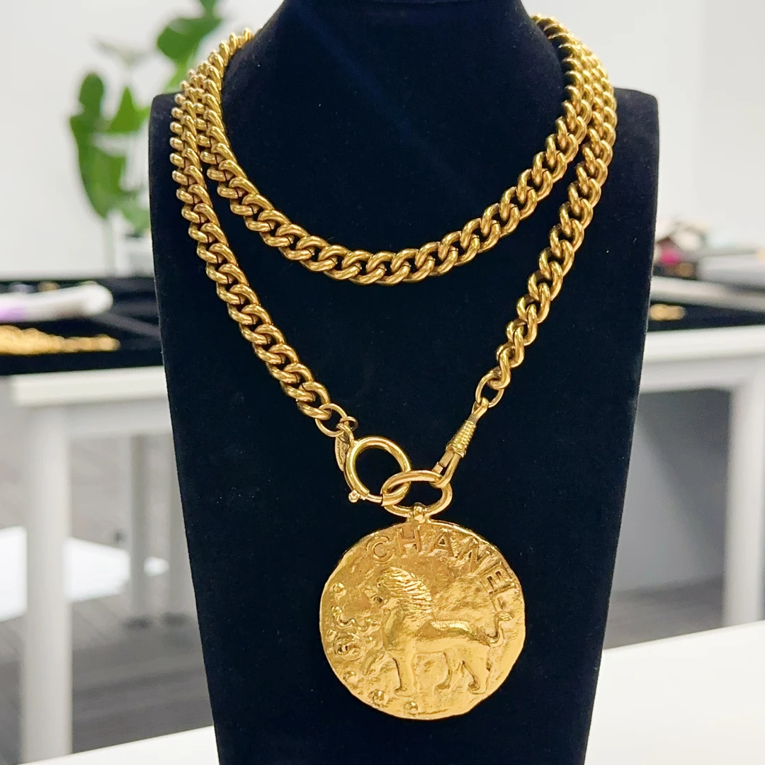 95新 Chanel/香奈儿 Chanel vintage香奈儿中古狮子项链