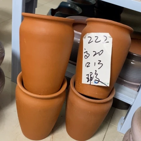粗陶红陶绿植花盆222