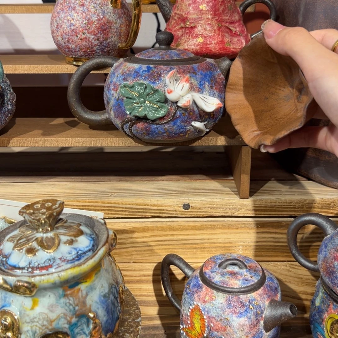 裸烧老岩泥原矿茶具