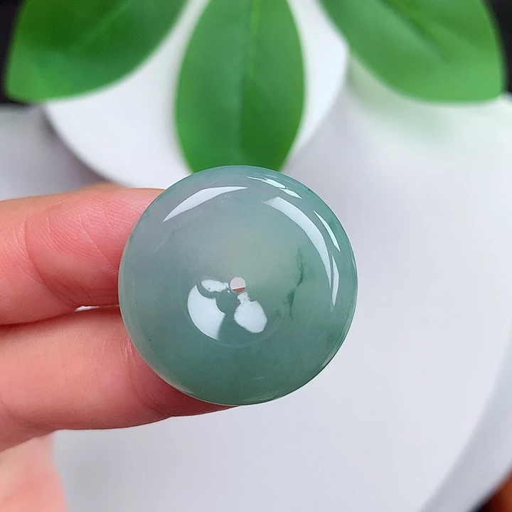 颈饰未镶嵌翡翠平安扣 24.3x6.0mm