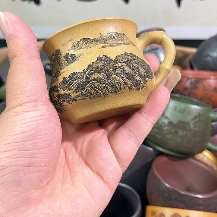 茶杯紫砂全手工紫砂主人杯
