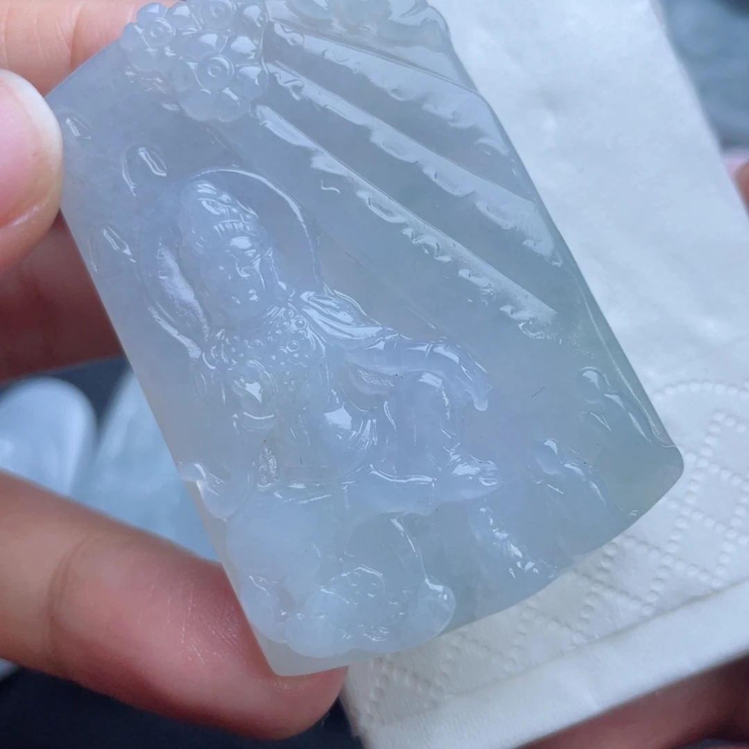 定制翡翠未镶嵌翡翠吊坠