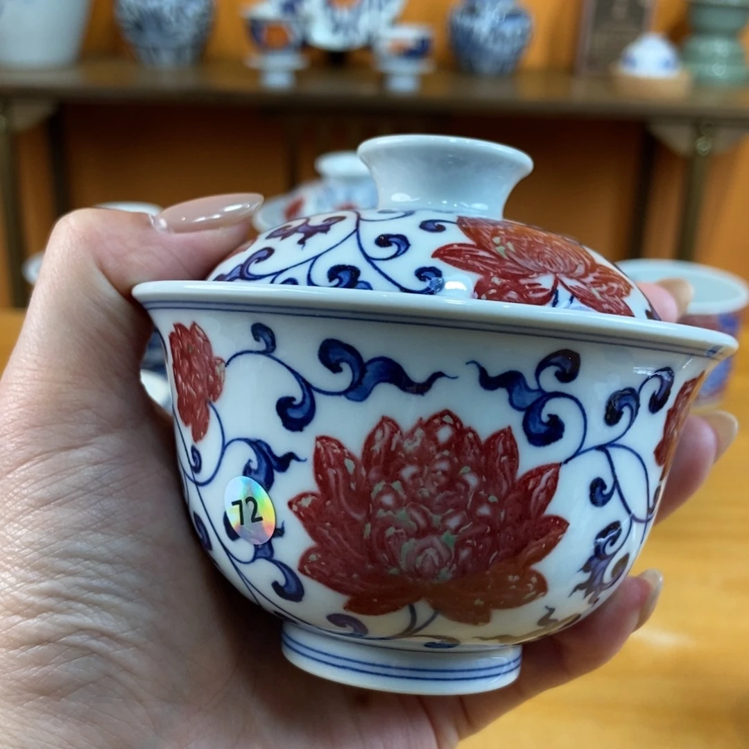 手绘现代茶具非古董