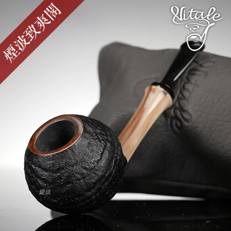意大利 Piero 喷砂 橡果型 手工制 石楠木烟斗