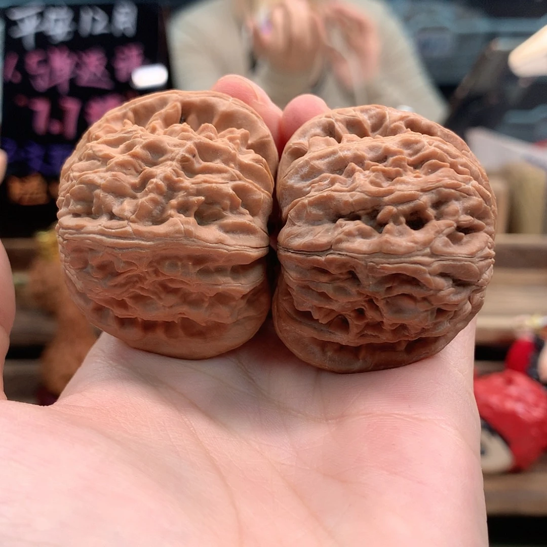 吊坠文玩核桃44全品白狮子