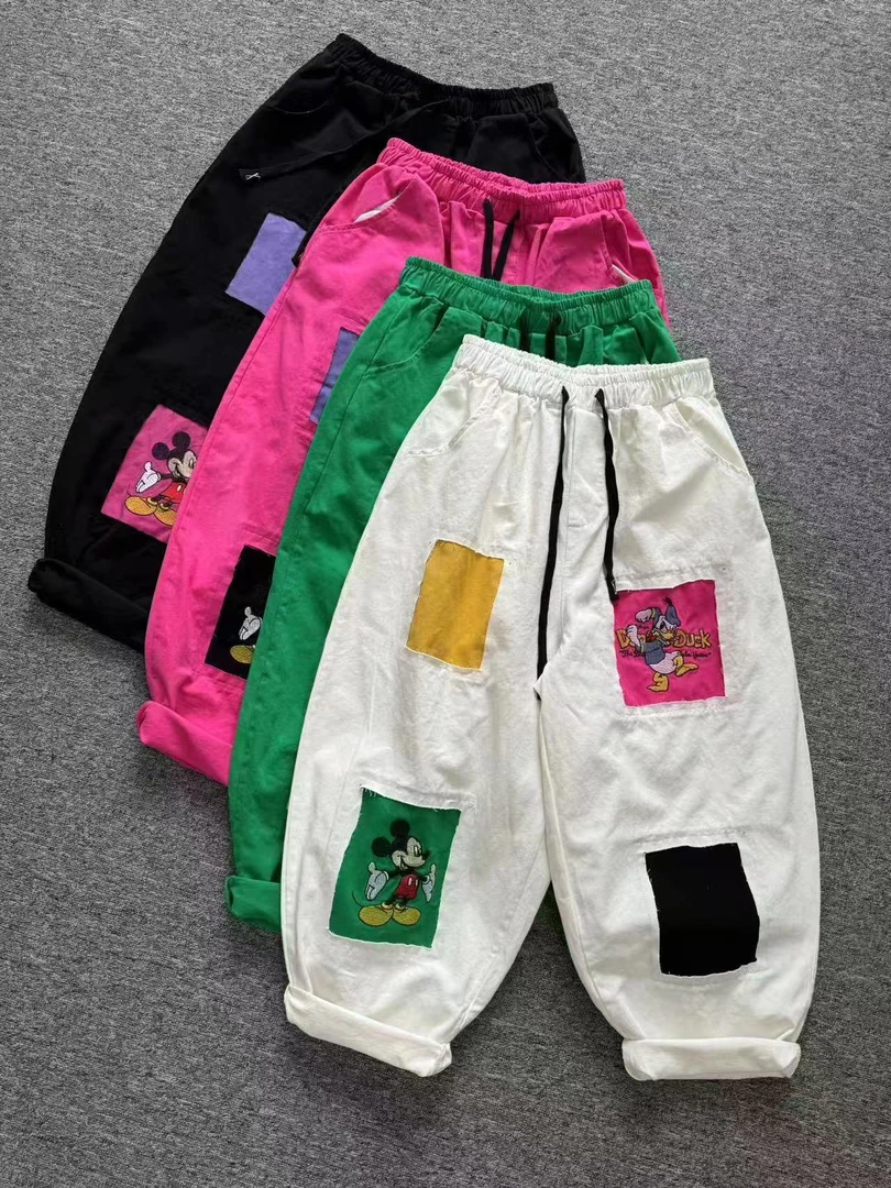 春款潮酷个性彩色裤