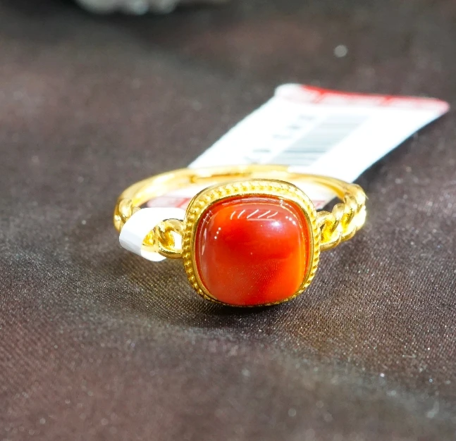 【cici心选】S925南红火焰纹戒指 Q011303