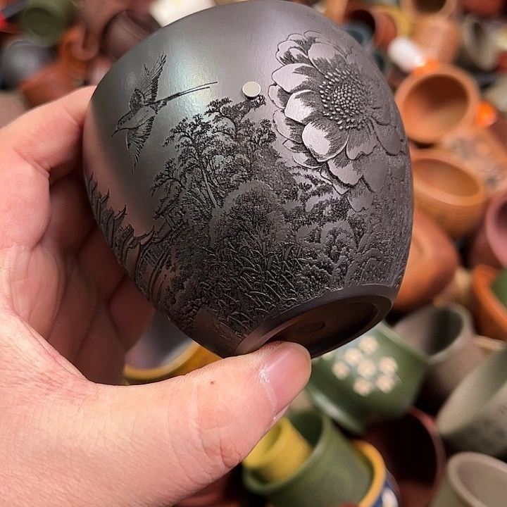 紫砂茶杯全手工紫砂主人杯