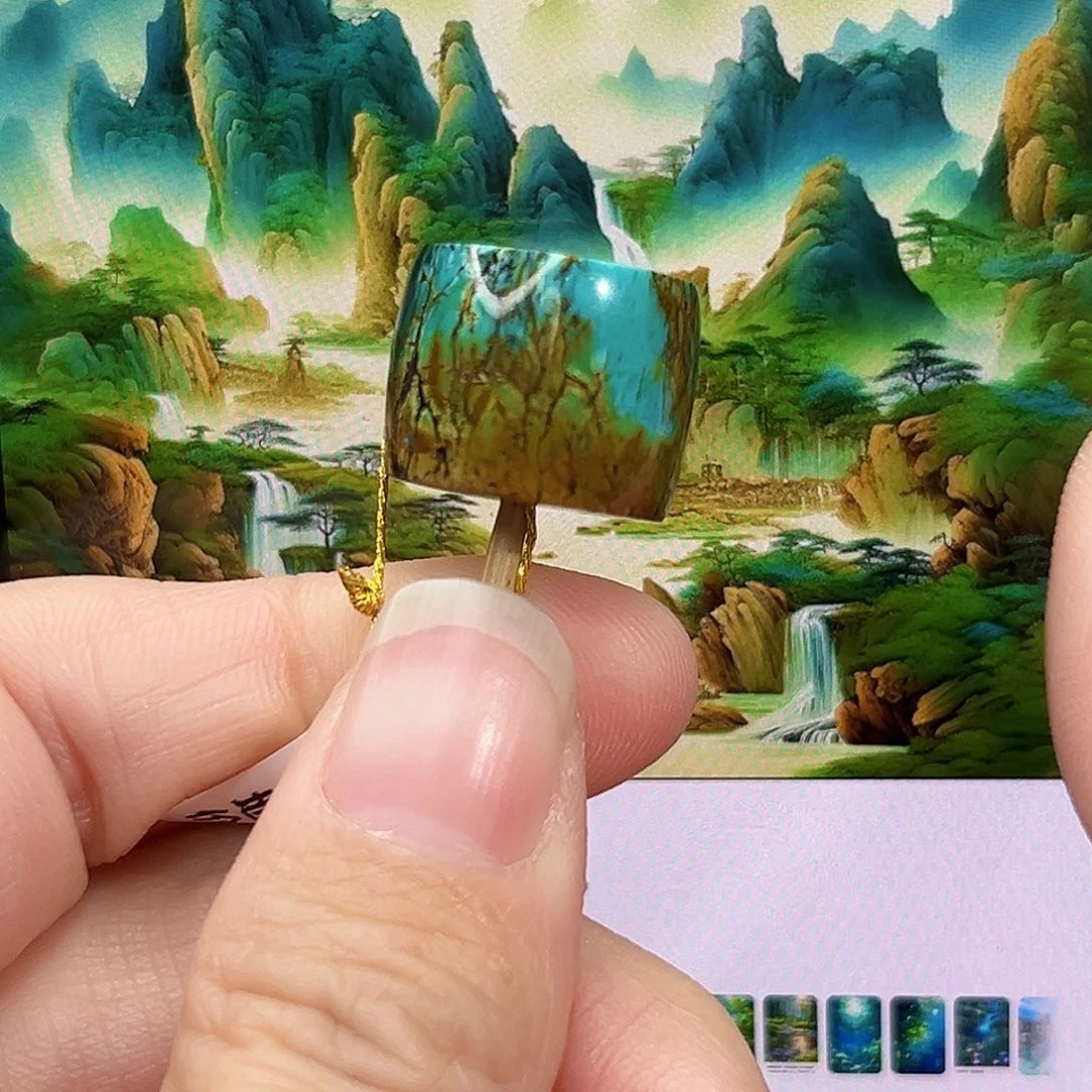 绿松石珠宝奇石未镶嵌