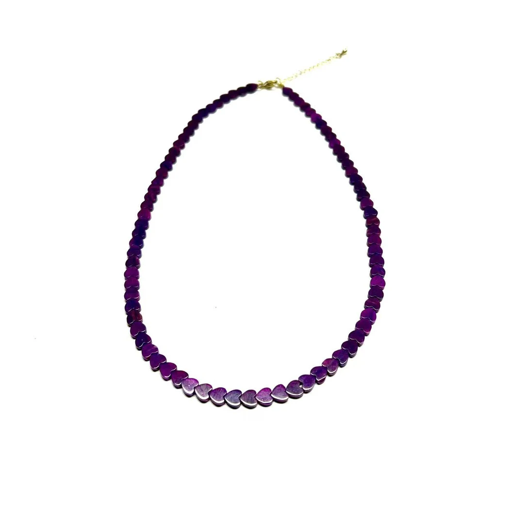 32065960紫大爱心项链（多样性发其一）88