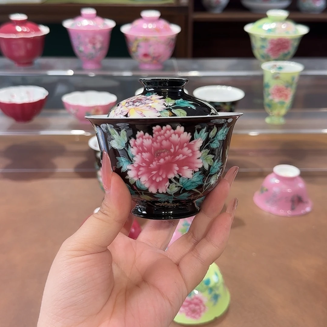 珐琅彩主人杯茶具套装