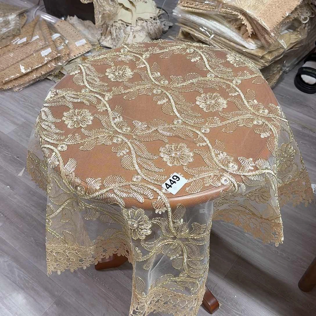 449号 85厘米金色桌布