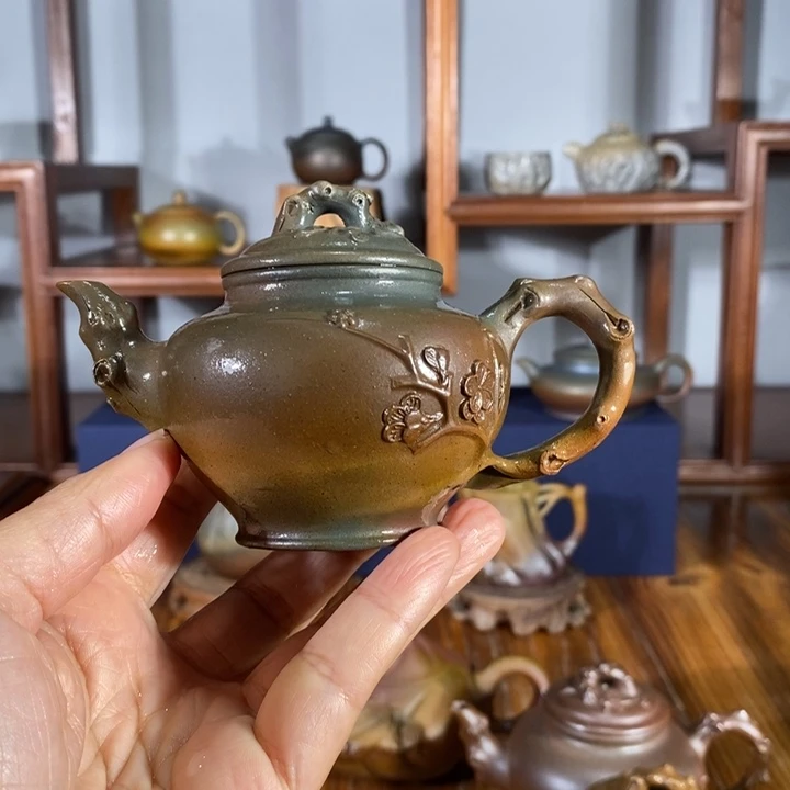 紫砂茶壶凌*璟120cc报春 底槽清