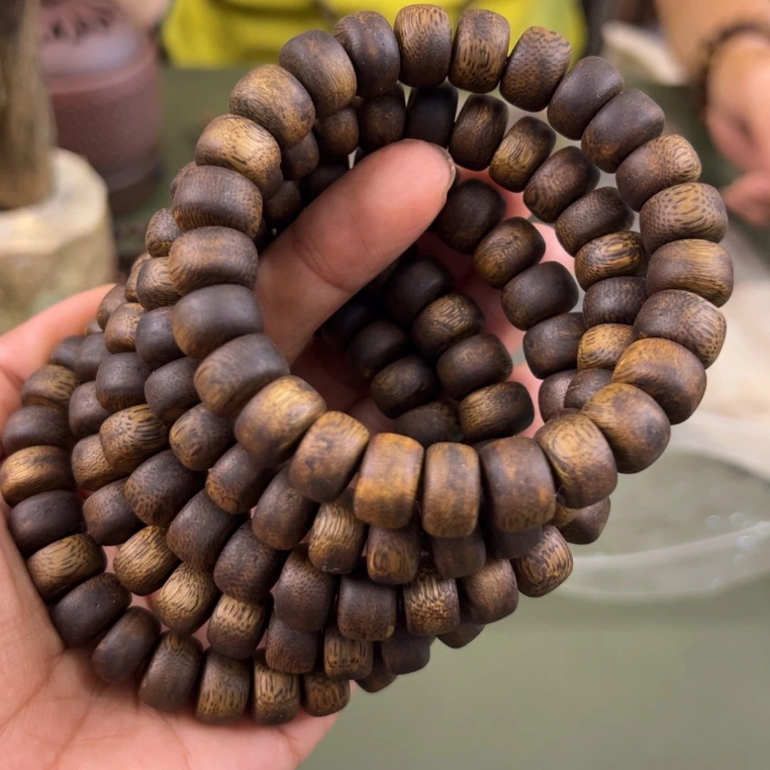 沉香手串张勺子算盘珠卡1.2/13g单圈多样性发一