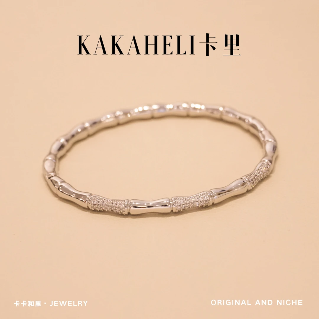 铜合金手镯 新款莫比乌斯环竹节时尚轻奢手镯 SL-682