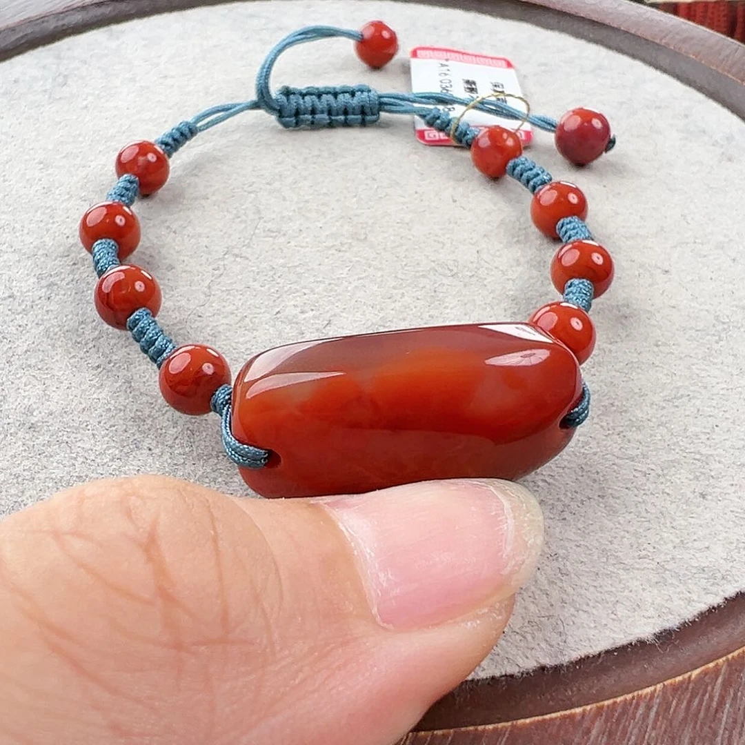 南红玛瑙手串未镶嵌