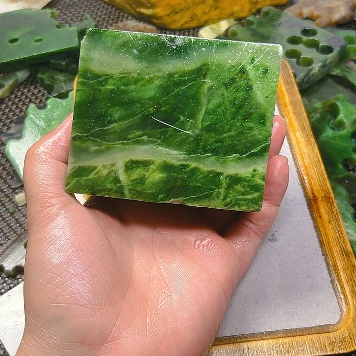 未镶嵌和田玉珠宝半成品天**淡
