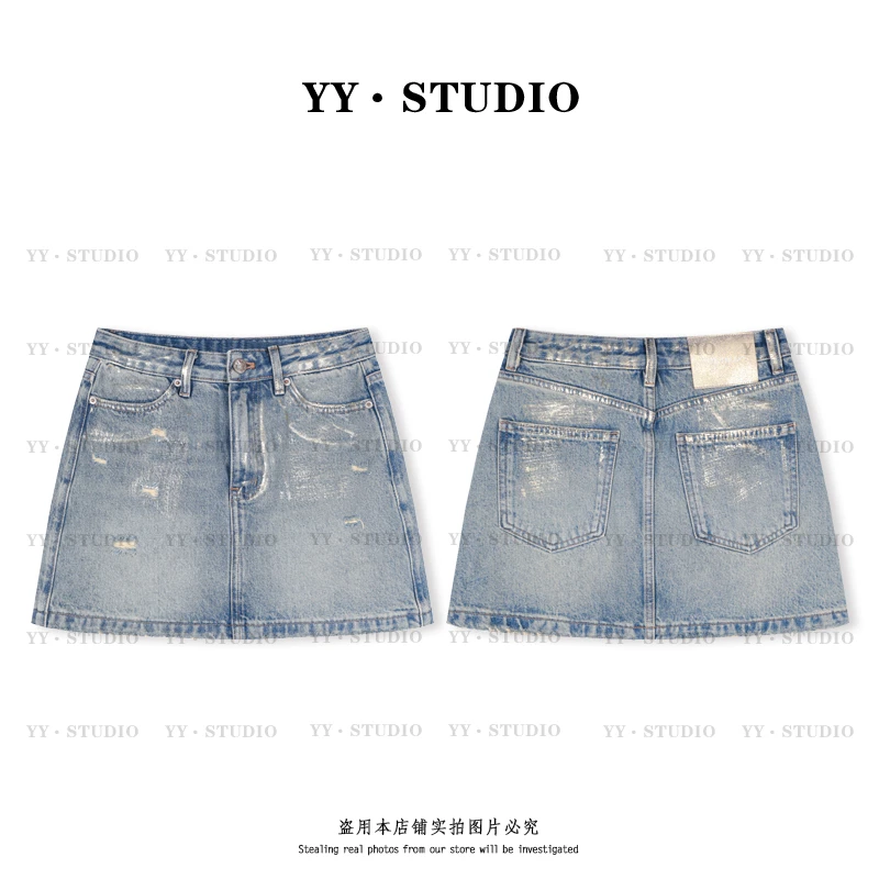 【YANYAN】春夏半裙显瘦显高破洞设计牛仔短裙YY-4048