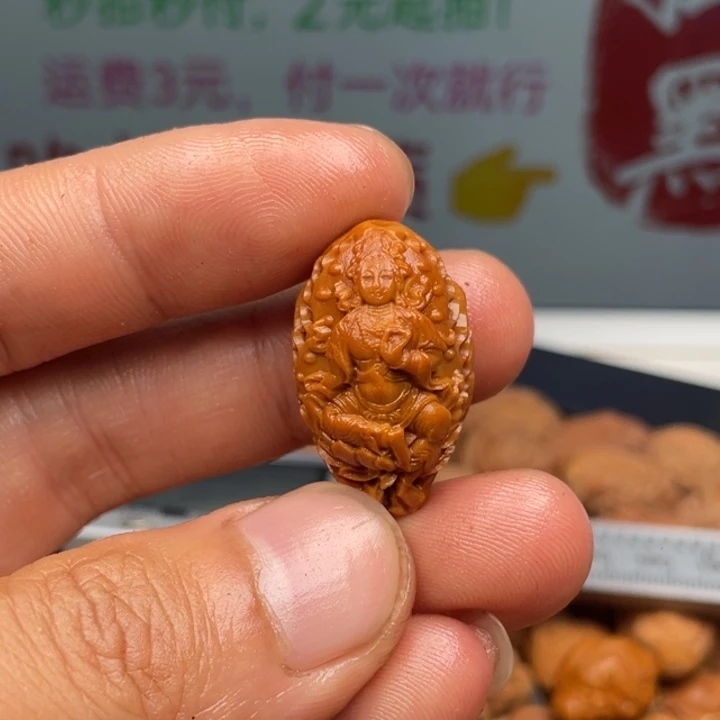 橄榄核吊坠橄榄核雕刻单籽。
