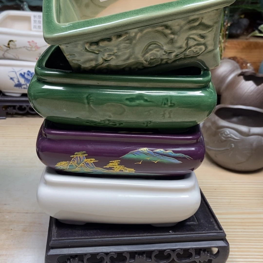 瓷片陶瓷花盆陶瓷艺术