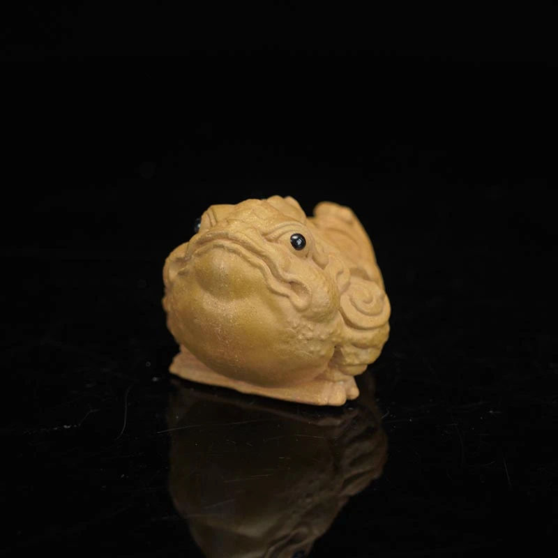 珊珊茶器专属紫砂段泥金蟾茶宠