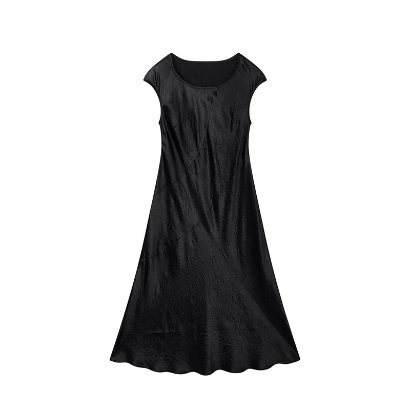 【籽言专属】肌理感醋酸连衣裙W6022