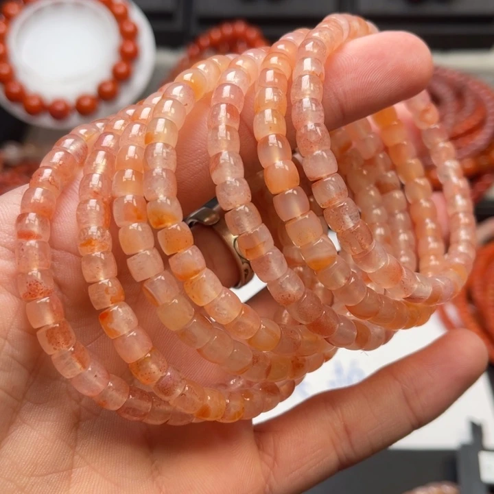 未镶嵌多样性发货默认微瑕称重6m m南红玛瑙