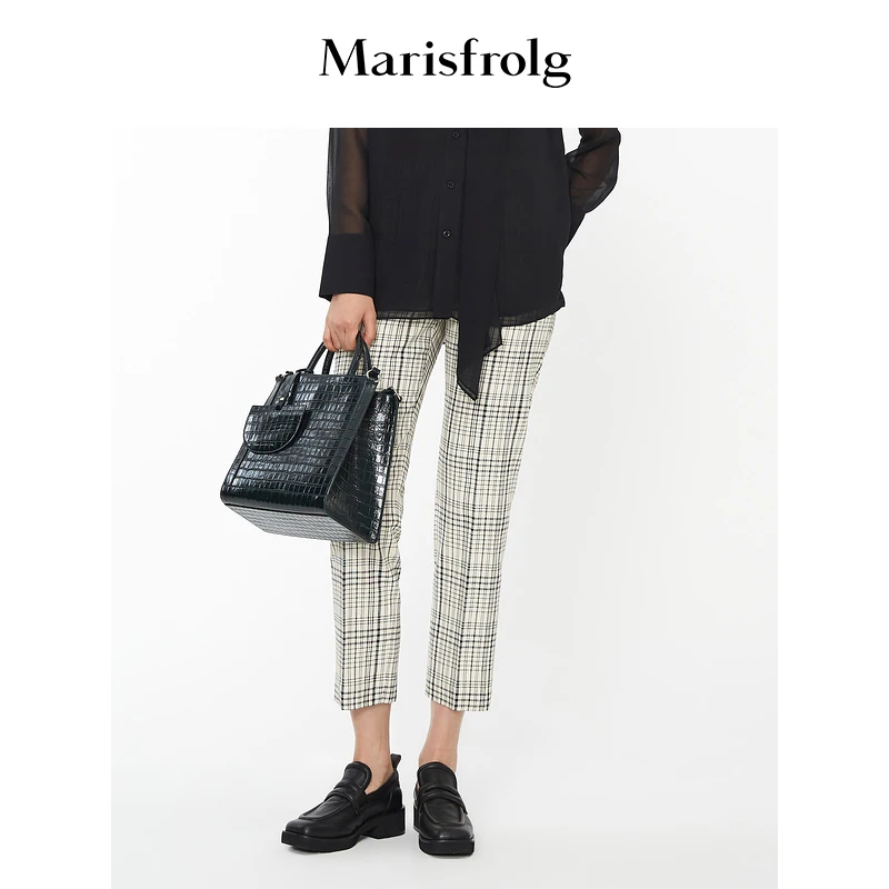 【婷婷专属】Marisfrolg玛丝菲尔设计师宽松时尚直筒裤