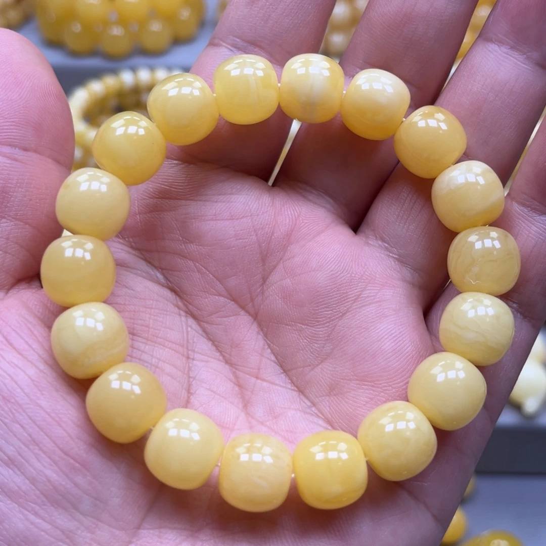 琥珀未镶嵌手链手串