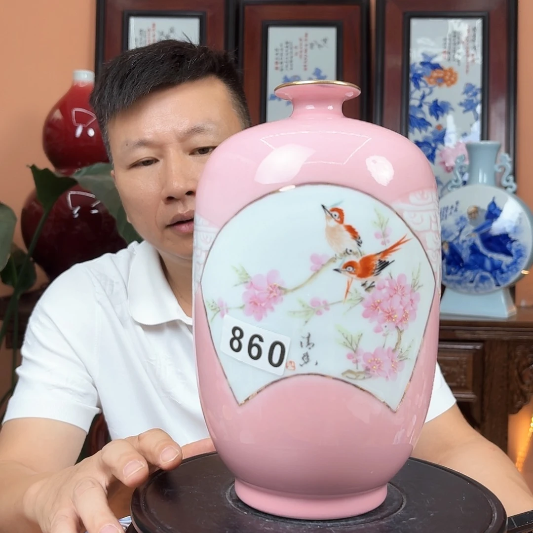 景德镇陶瓷手工花瓶